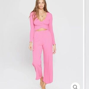 L*Space Resort Lounge Pant in Bubblegum Pink. Size M.NWT. MSRP $110.